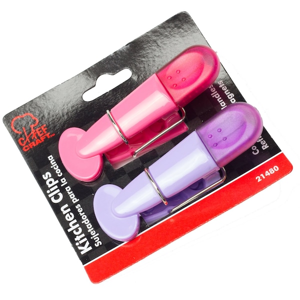 4 In. W X 5 In. L Assorted Colors Plastic Magnetic Clips